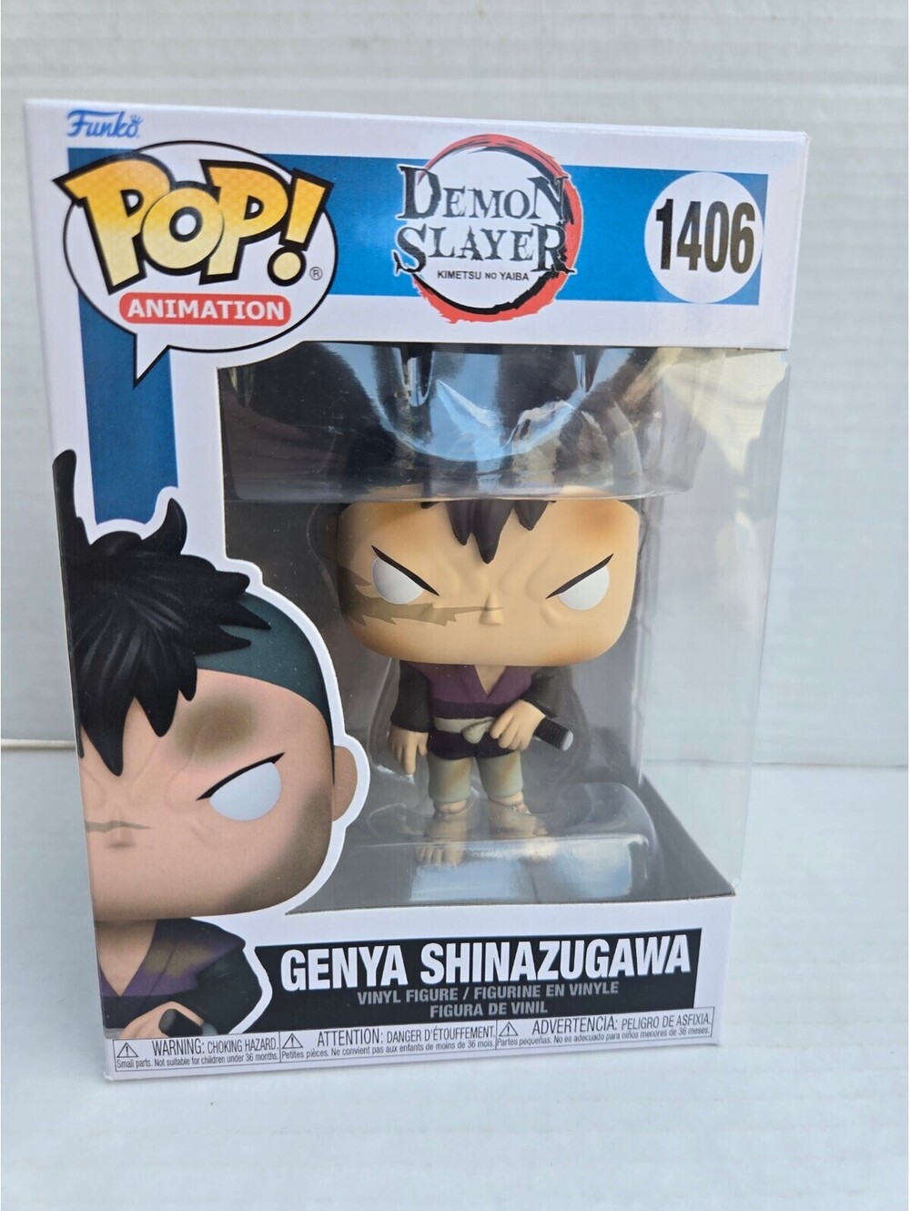 Funko Pop Animation Demon Slayer Genya Shinazugawa Vinyl Figure 1406 Collectible